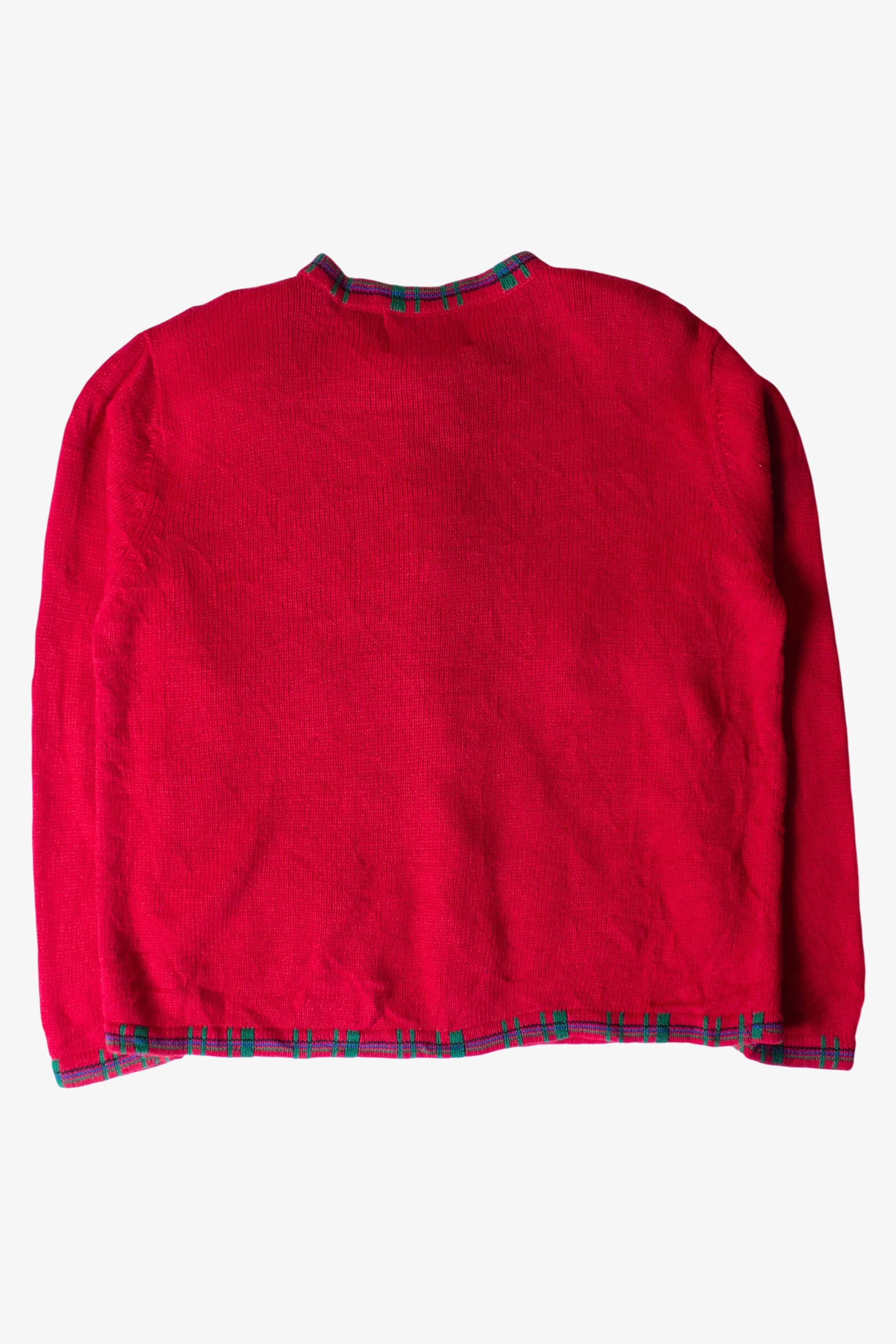 Vintage Red Dogs Ugly Christmas Cardigan (1990s)