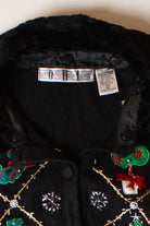 Vintage Potted Plants Christmas Cardigan (1990s)