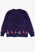Vintage Intarsia Knit Christmas Emblems Ugly Christmas Sweater