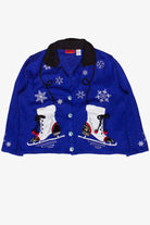 Vintage Ice Skates Onque Casuals Ugly Christmas Sweater
