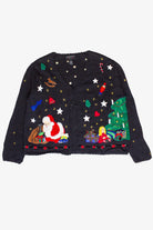 Vintage Santa Bringing Toys Christmas Sweater