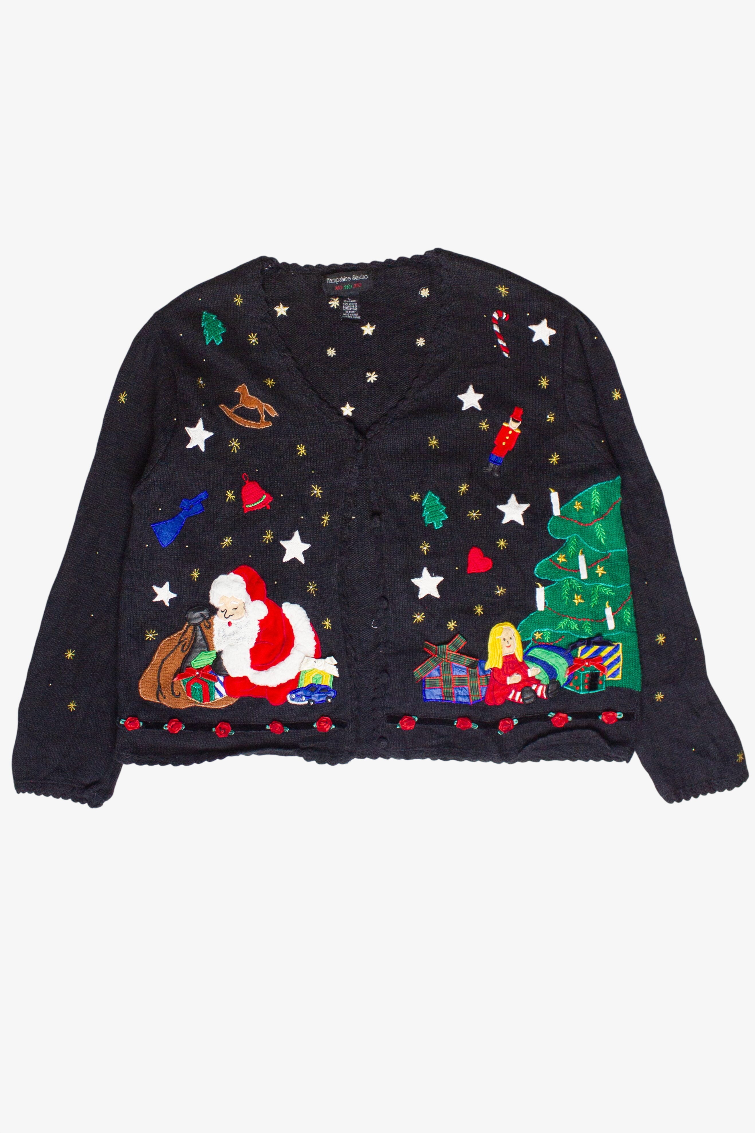 Vintage Santa Bringing Toys Christmas Sweater
