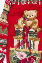 Vintage Tiara International Holiday Rose Bear Ugly Christmas Sweater (2000s)