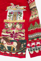 Vintage Tiara International Holiday Rose Bear Ugly Christmas Sweater (2000s)
