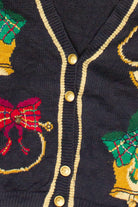 Vintage Norton McNaughton Holiday Bells Ugly Christmas Sweater (1990s)