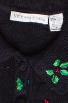 Vintage Victoria Jones Bedazzled Nutcrackers Ugly Christmas Sweater (2000s)