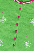 Vintage Tiara International Green & Pink Santa Ugly Christmas Sweater (2000s)