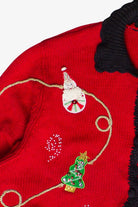 Vintage Christopher Radko Knit Christmas Garland Ugly Christmas Sweater (2000s)