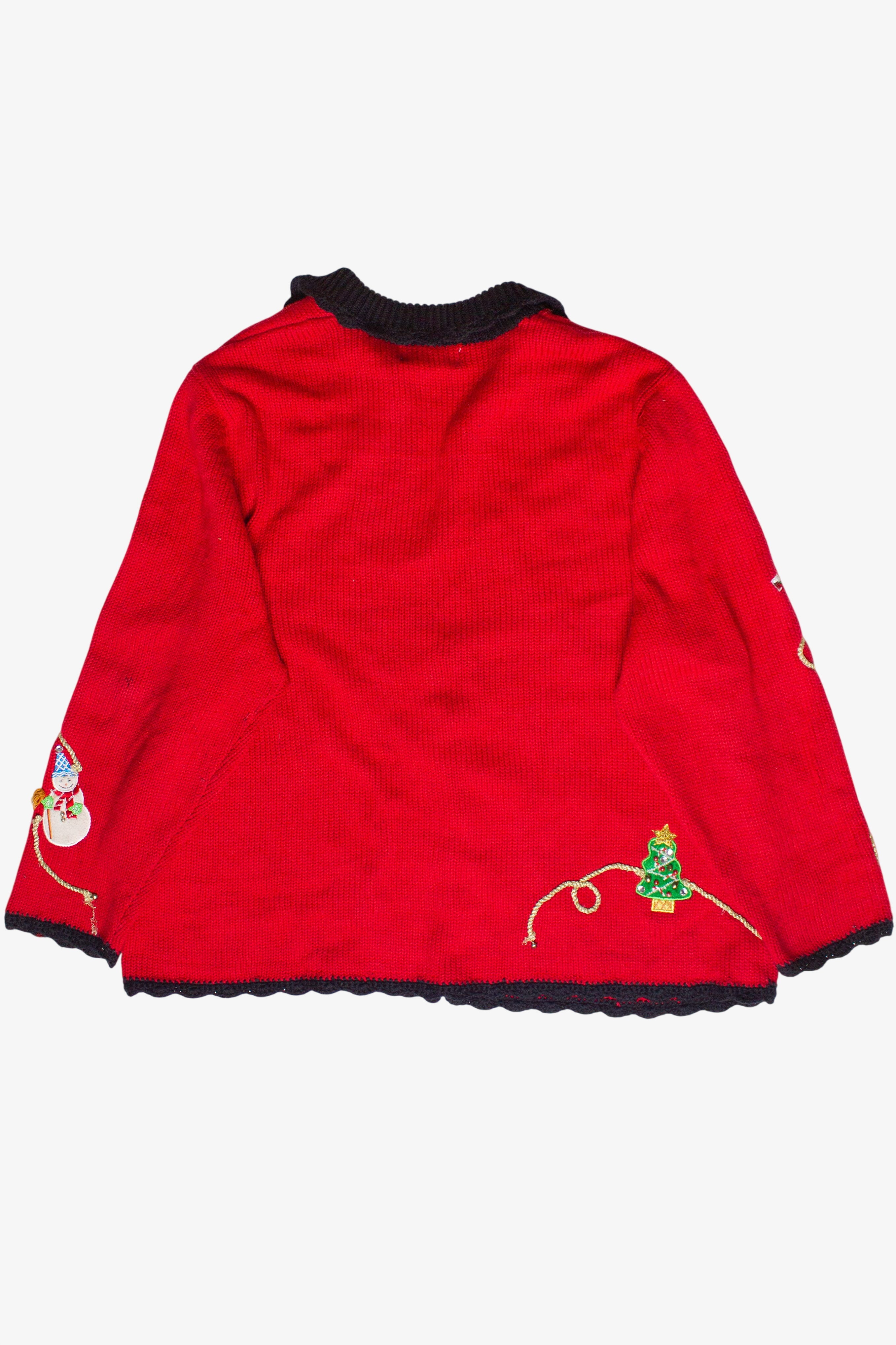 Vintage Christopher Radko Knit Christmas Garland Ugly Christmas Sweater (2000s)