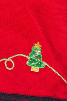 Vintage Christopher Radko Knit Christmas Garland Ugly Christmas Sweater (2000s)