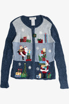 Vintage Tiara International Santa And Presents Ugly Christmas Sweater (1990s)