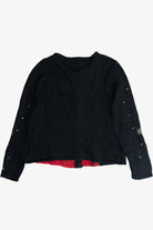 Vintage Classic Elements Sequin Santa Ugly Christmas Cardigan (1990s)