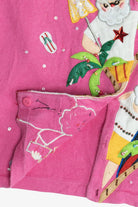 Vintage Summertime Santa Ugly Christmas Cardigan (1990s)
