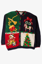Vintage Alexandra Bartlett Ugly Christmas Cardigan (1990s)