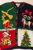 Vintage Alexandra Bartlett Ugly Christmas Cardigan (1990s)
