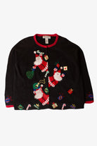 Vintage Santas Ugly Christmas Cardigan (1990s)