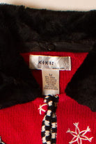 Vintage Red Dogs Ugly Christmas Cardigan (2000s)