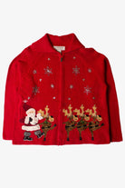 Vintage Dancing Reindeer Christmas Cardigan (1990s)