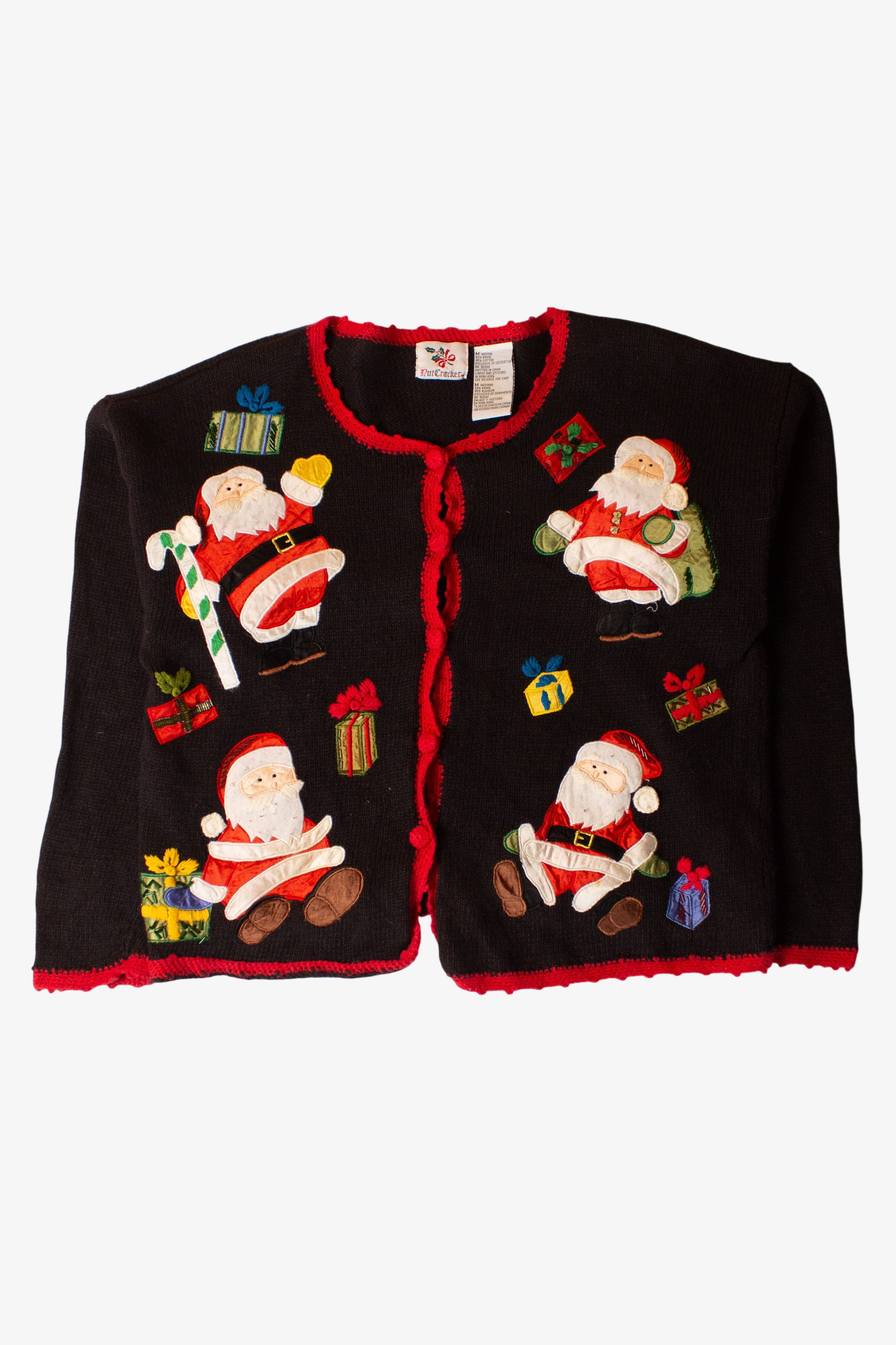 Vintage Santas Ugly Christmas Cardigan (1990s)