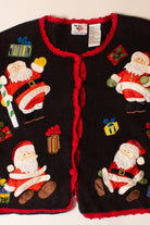 Vintage Santas Ugly Christmas Cardigan (1990s)