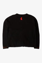 Vintage Black Collage Christmas Cardigan (1990s)