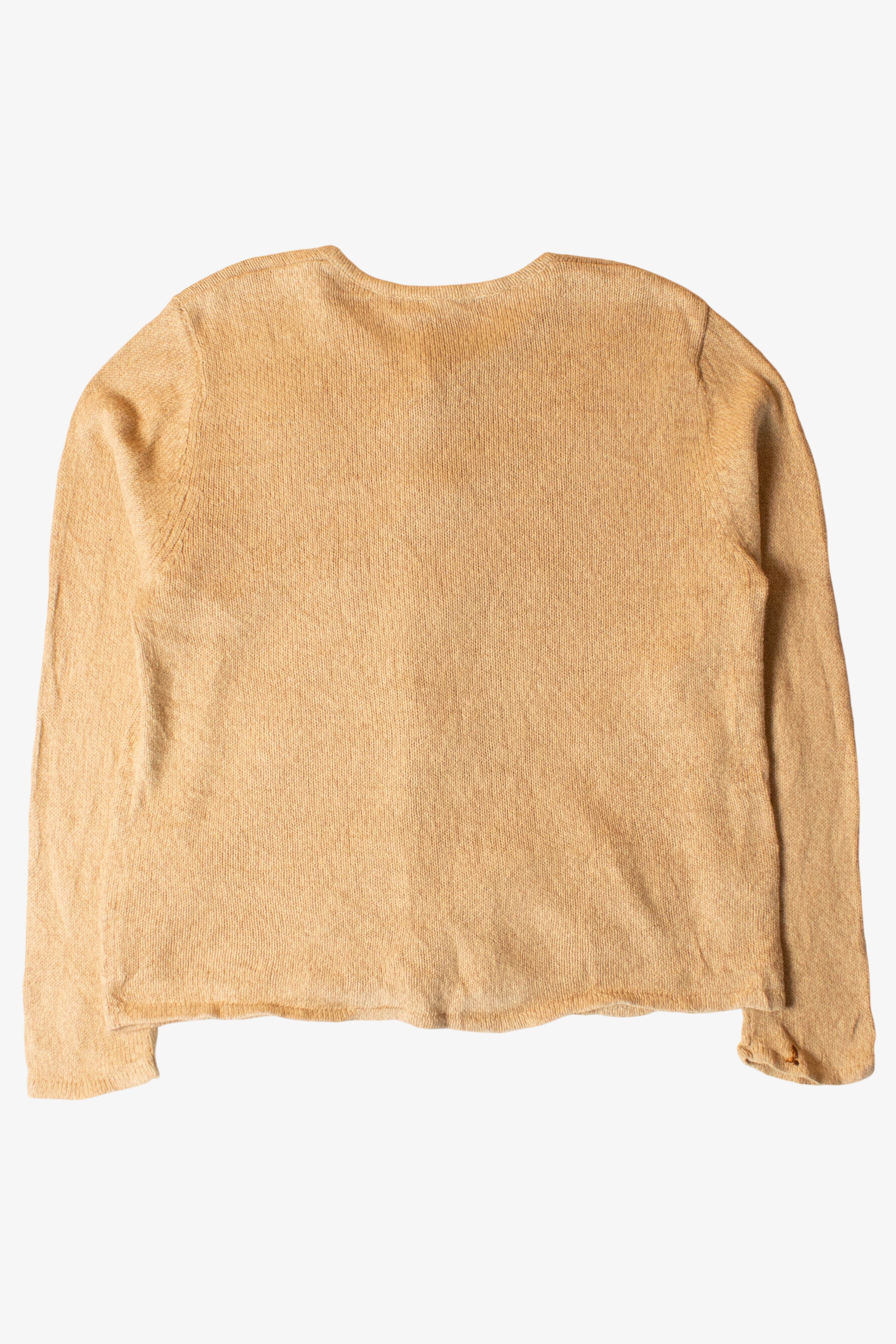 Vintage Tan Stars Ugly Christmas Cardigan (2000s)
