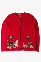 Vintage Dalmatians Wish List Christmas Cardigan (2000s)