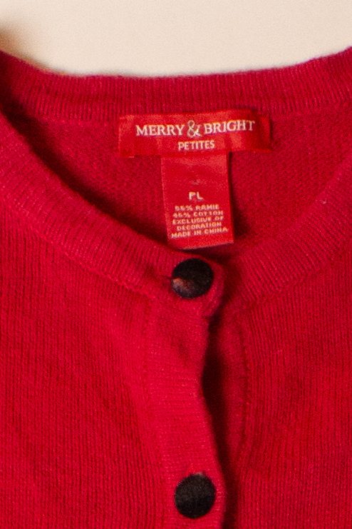 Vintage Dalmatians Wish List Christmas Cardigan (2000s)
