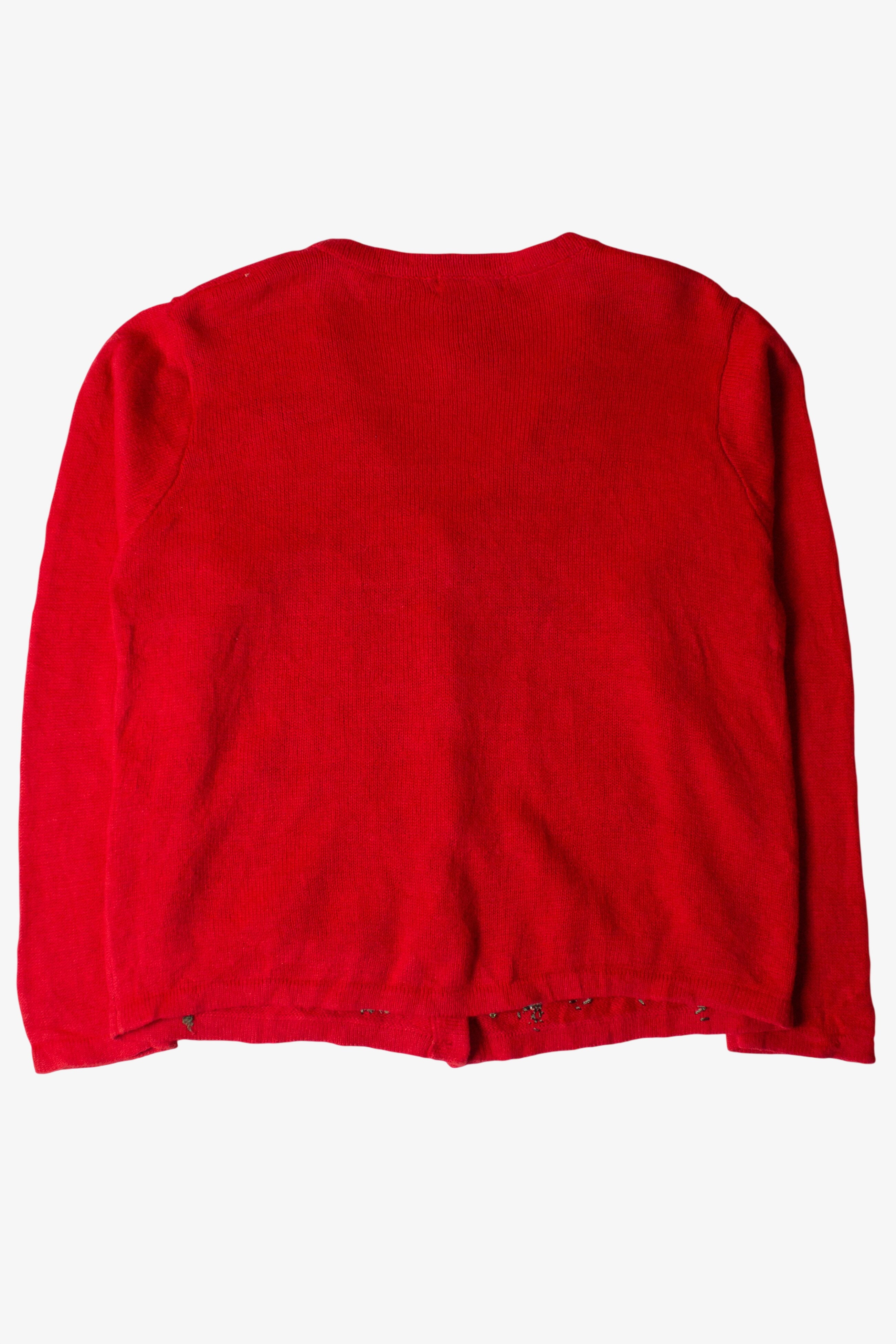 Vintage Red Nutcrackers Christmas Cardigan (1990s)