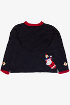 Vintage Santas With Presents Ugly Christmas Sweater (2000s)