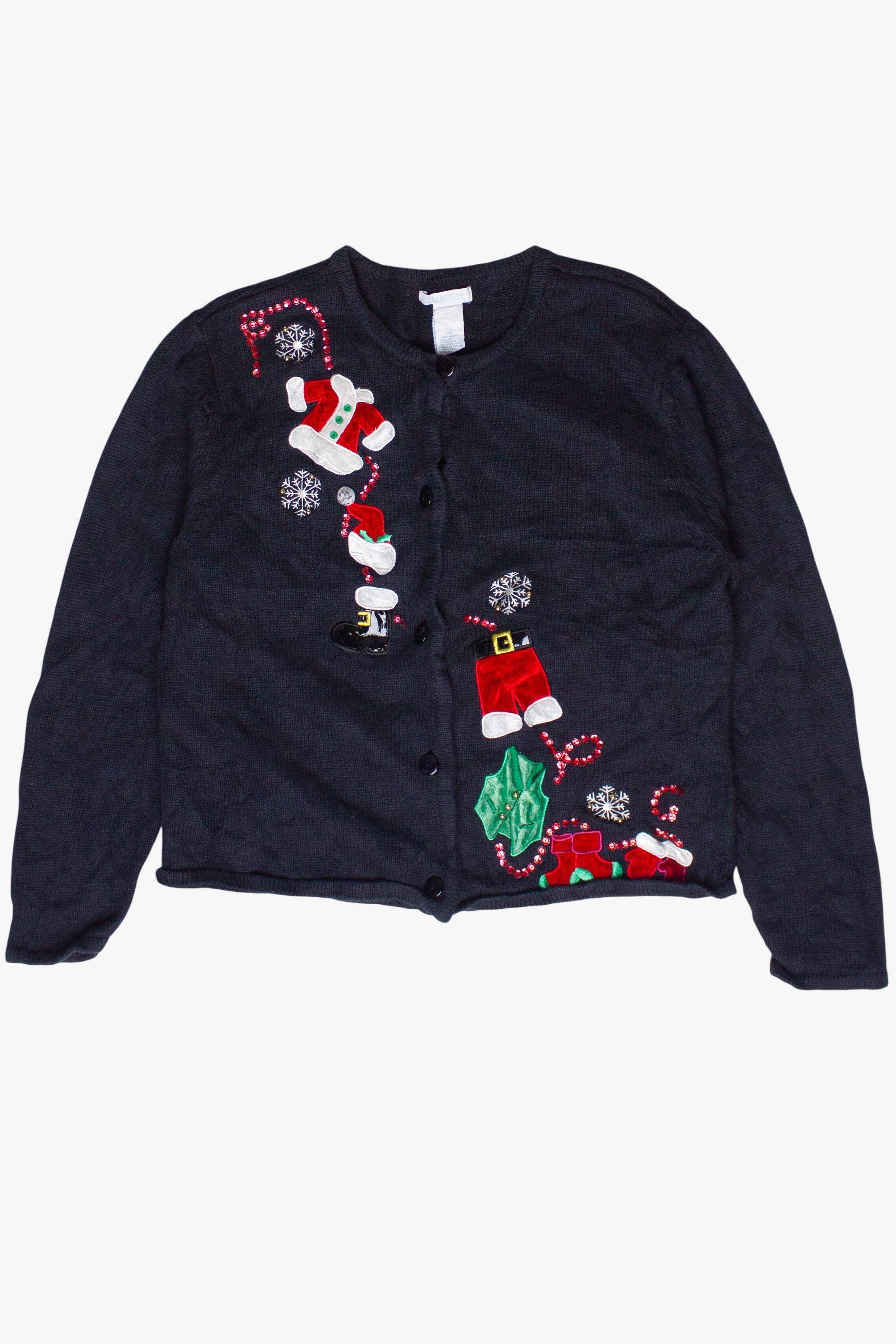Vintage Traditions Santa's Outfit Ugly Christmas Sweater (1990s)