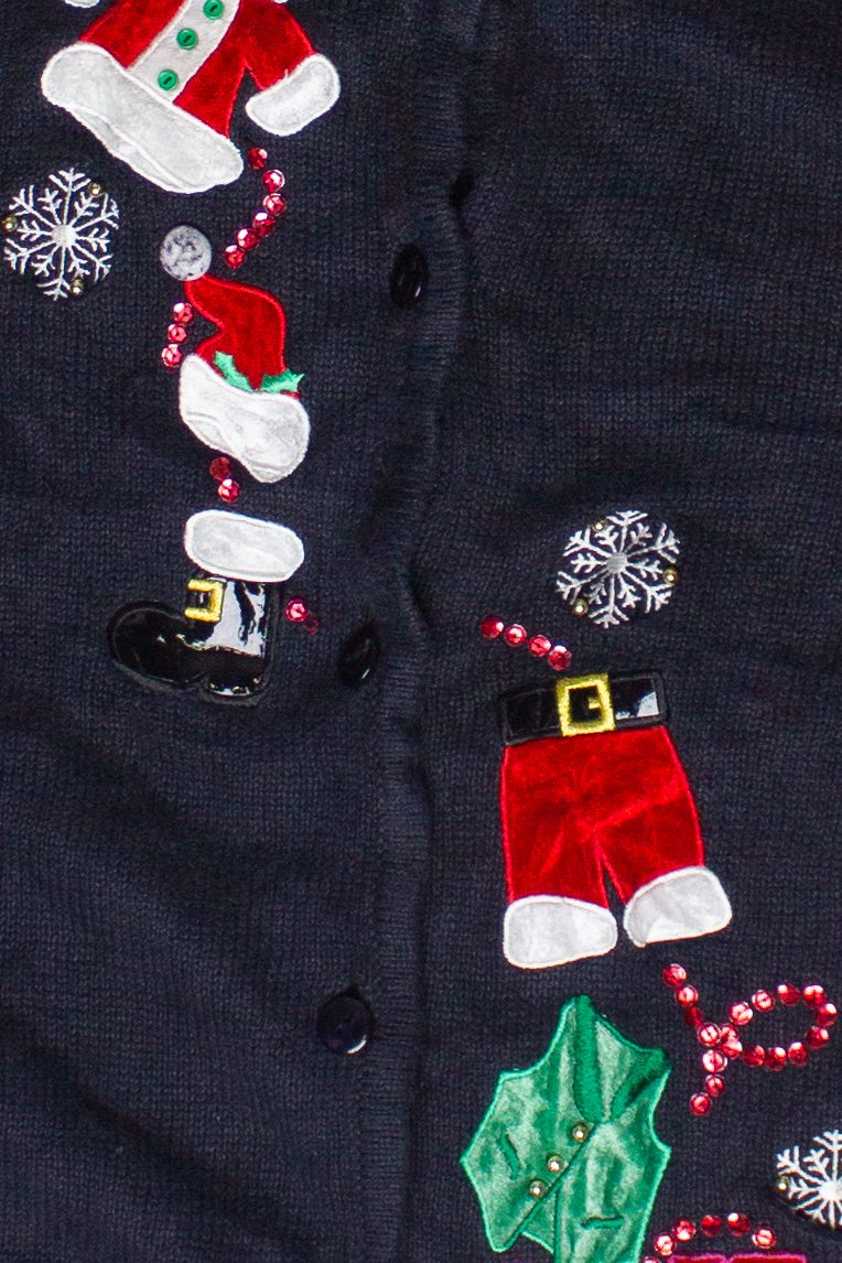 Vintage Traditions Santa's Outfit Ugly Christmas Sweater (1990s)