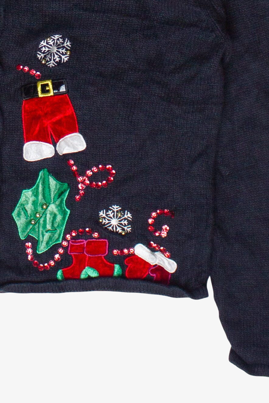 Vintage Traditions Santa's Outfit Ugly Christmas Sweater (1990s)