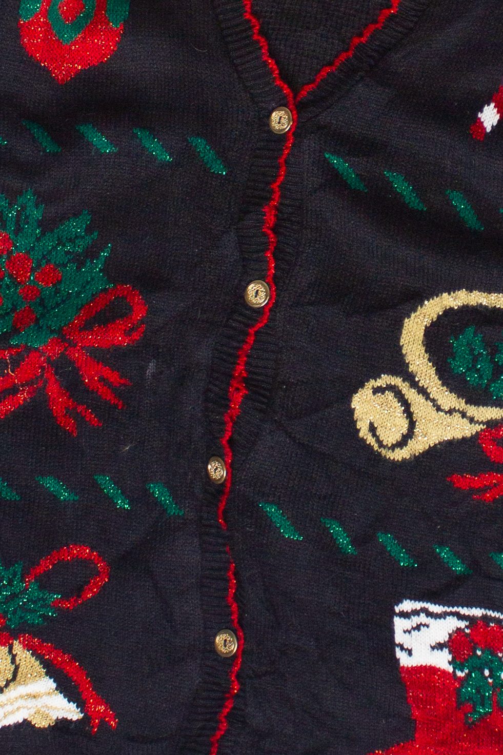 Vintage Christmas Decorations Style Studio Ugly Christmas Sweater (1990s)