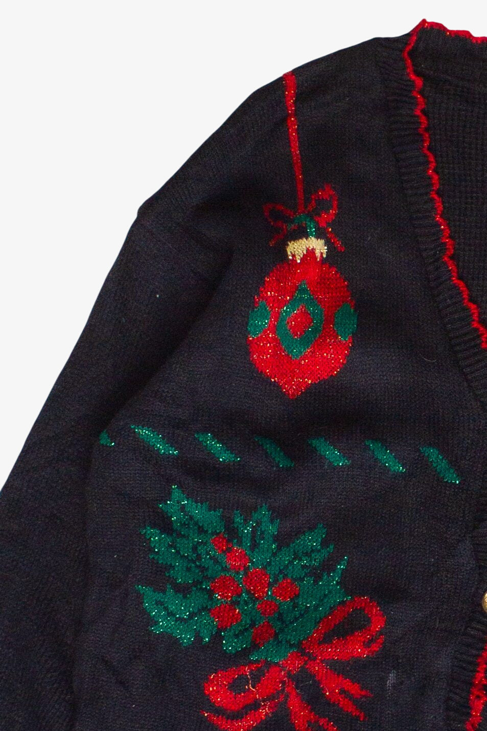 Vintage Christmas Decorations Style Studio Ugly Christmas Sweater (1990s)