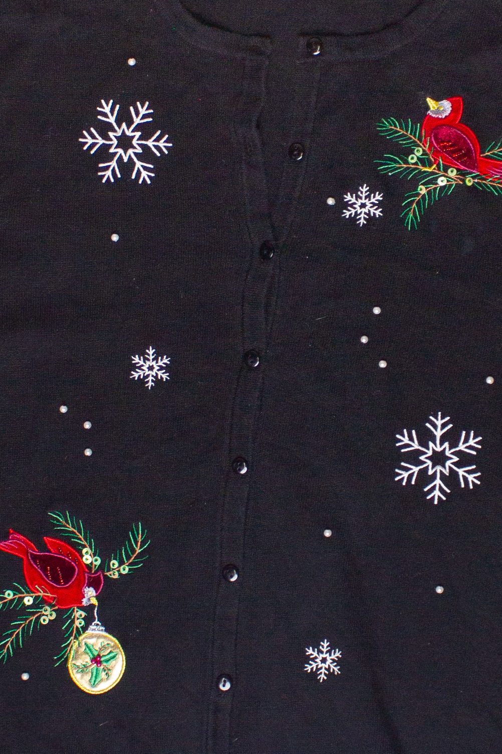 Vintage KB Collections Winter Cardinals Ugly Christmas Sweater (2000s)