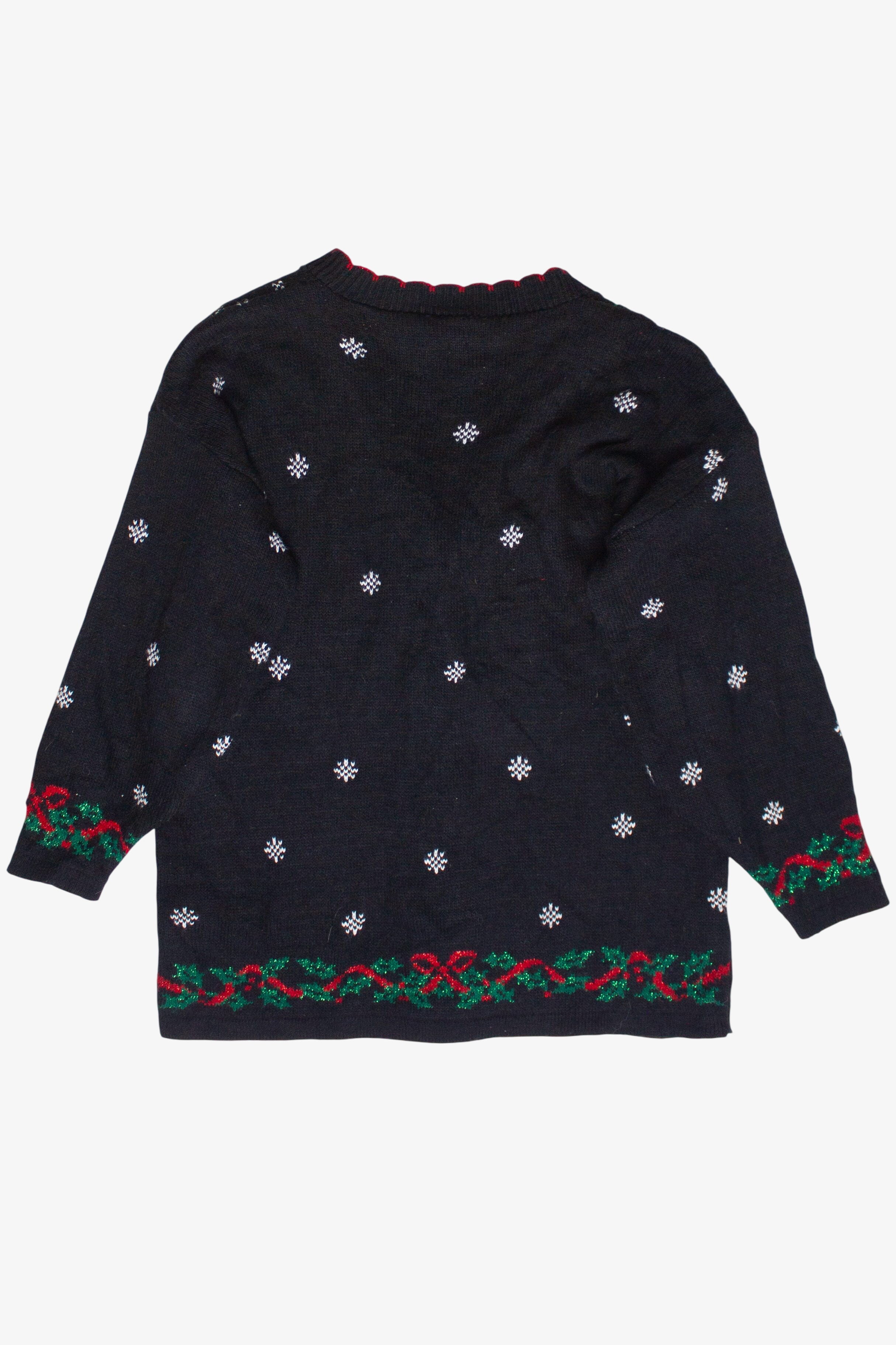 Vintage Christmas Decorations Nutcracker Ugly Christmas Sweater (1990s)
