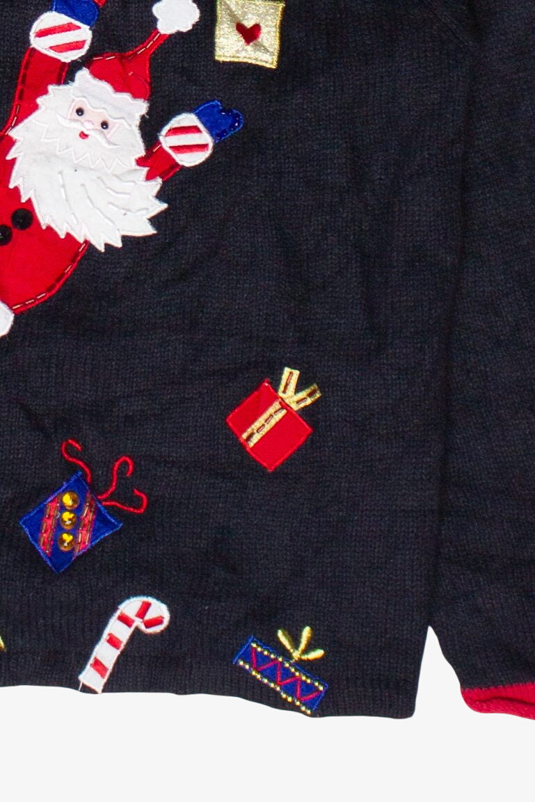 Vintage Tiara International Happy Santas Ugly Christmas Sweater (2004)