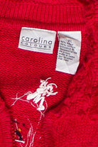 Vintage Carolina Colours Snowman Friends Ugly Christmas Sweater (2000s)
