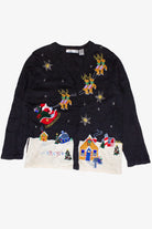Vintage Victoria Jones Christmas Eve Night Ugly Christmas Sweater (2000s)