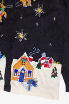 Vintage Victoria Jones Christmas Eve Night Ugly Christmas Sweater (2000s)