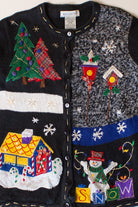 Vintage Snow Ugly Christmas Cardigan (2000s)