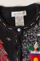 Vintage Snow Ugly Christmas Cardigan (2000s)