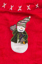 Vintage Snowman Friends Heirloom Collectibles Zip Up Ugly Christmas Sweater (2004)
