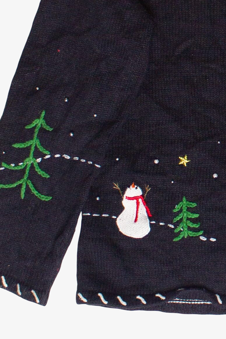 Vintage Santa Flying in His Sleigh Designers Originals Studio Ugly Christmas Sweater (2000s)