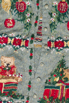 Vintage Embroidered Knit Ornaments & Toys Tiara International Ugly Christmas Sweater (2001)