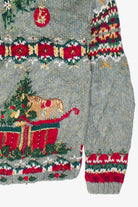 Vintage Embroidered Knit Ornaments & Toys Tiara International Ugly Christmas Sweater (2001)