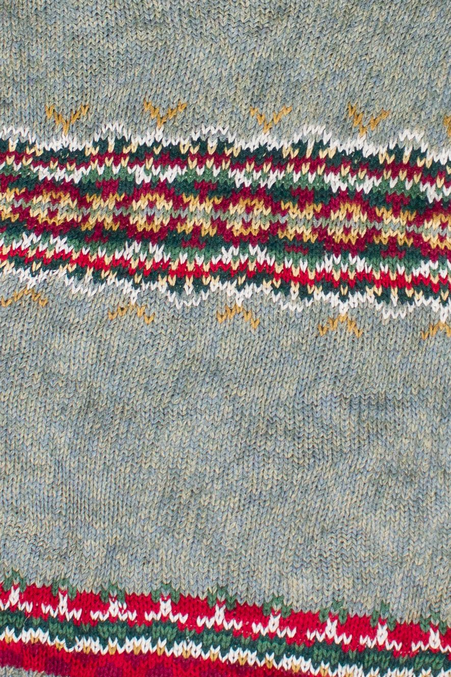 Vintage Embroidered Knit Ornaments & Toys Tiara International Ugly Christmas Sweater (2001)