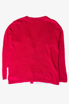 Vintage Red Town Train Christmas Cardigan (1990s)