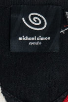 Vintage Michael Simon 3D Santa Applique Ugly Christmas Cardigan (2000s)